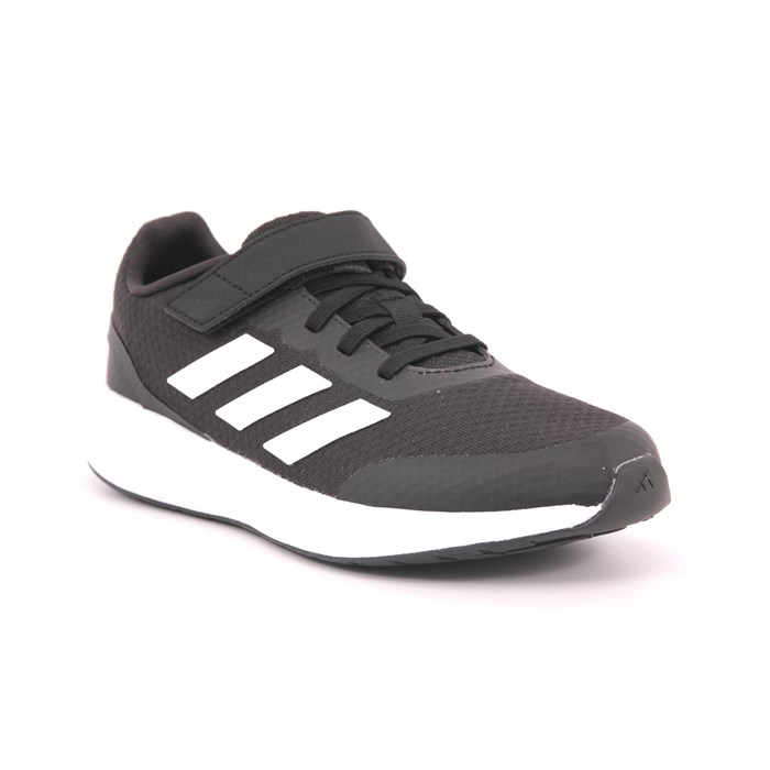 Scarpa Strappi + Elastico Adidas Bambino Nero  Scarpe 1159 - HP5867