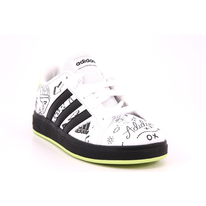 Scarpa Allacciata Adidas Bambino Bianco  Scarpe 1172 - IG4853