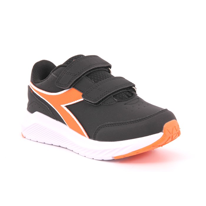 Scarpa Strappi + Elastico Diadora Bambino Nero  Scarpe 450 - 101.179549