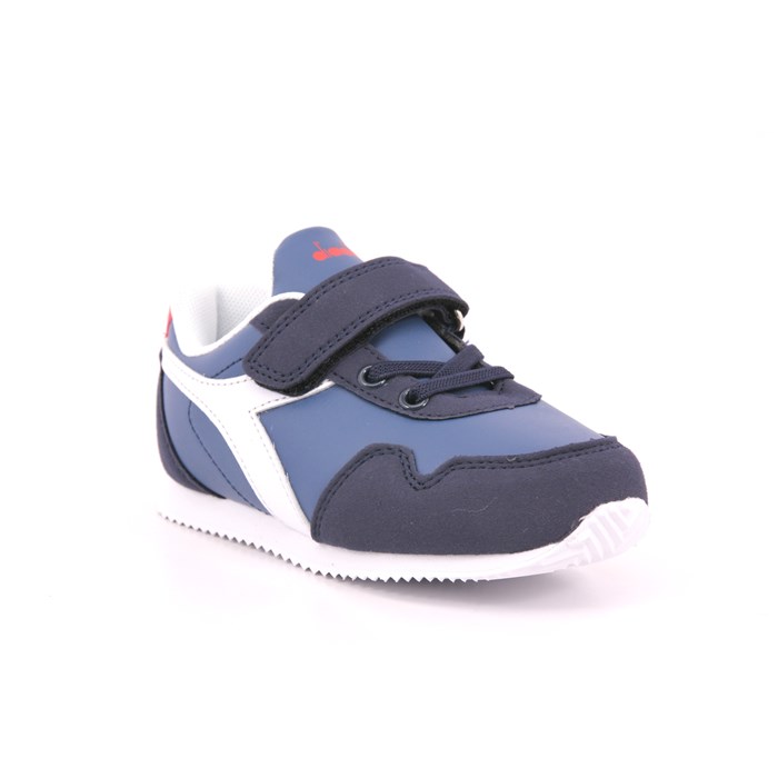 Scarpa Strappi + Elastico Diadora Bambino Blu  Scarpe 455 - 101.179735