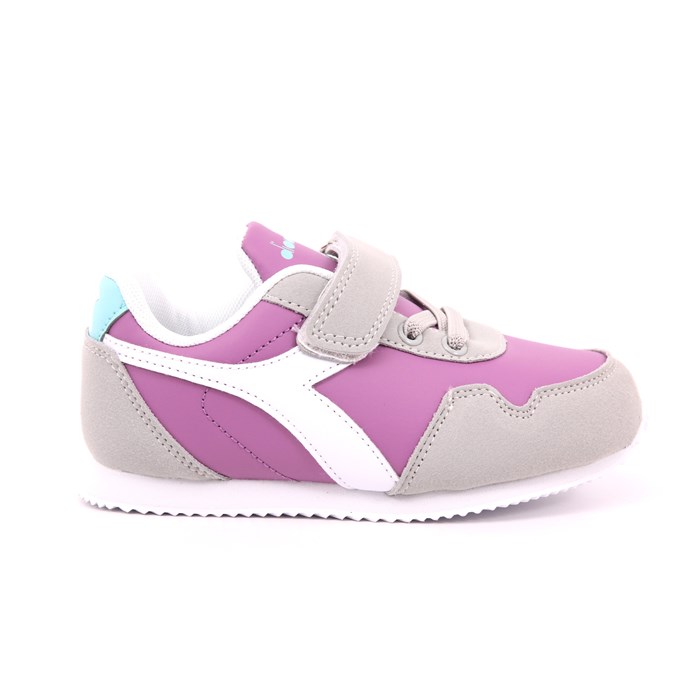 Scarpa Strappi + Elastico Diadora Bambina Lilla  Scarpe 456 - 101.179735