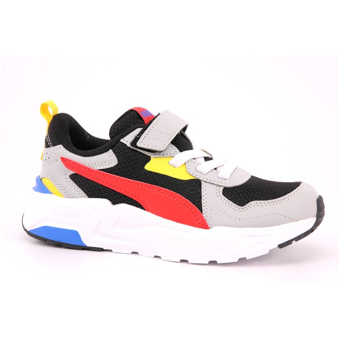 Scarpa Strappi + Elastico Puma Bambino Nero  Scarpe 1221 - 39148007