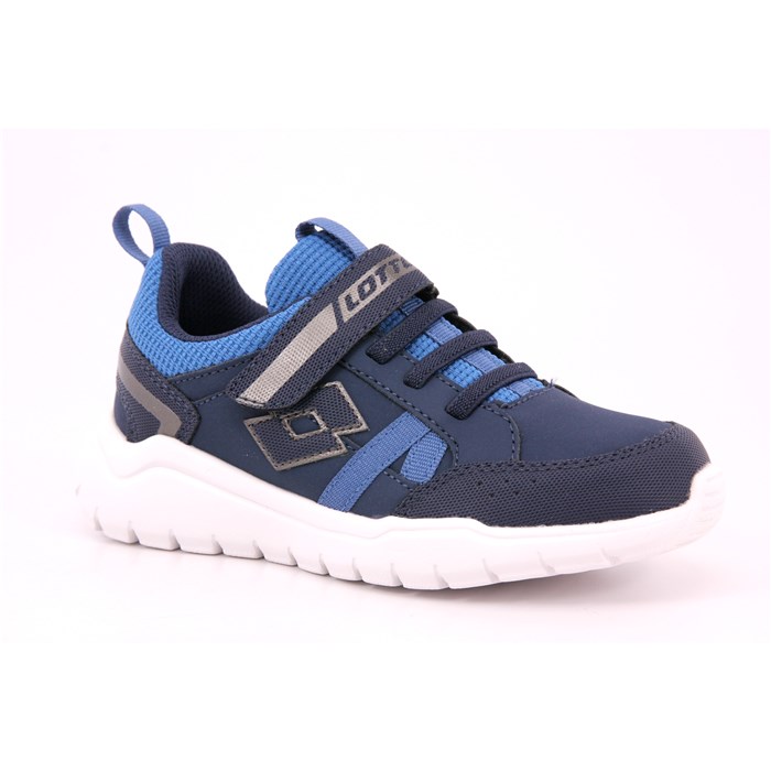 Scarpa Strappi + Elastico Lotto Bambino Blu  Scarpe 279 - 220098