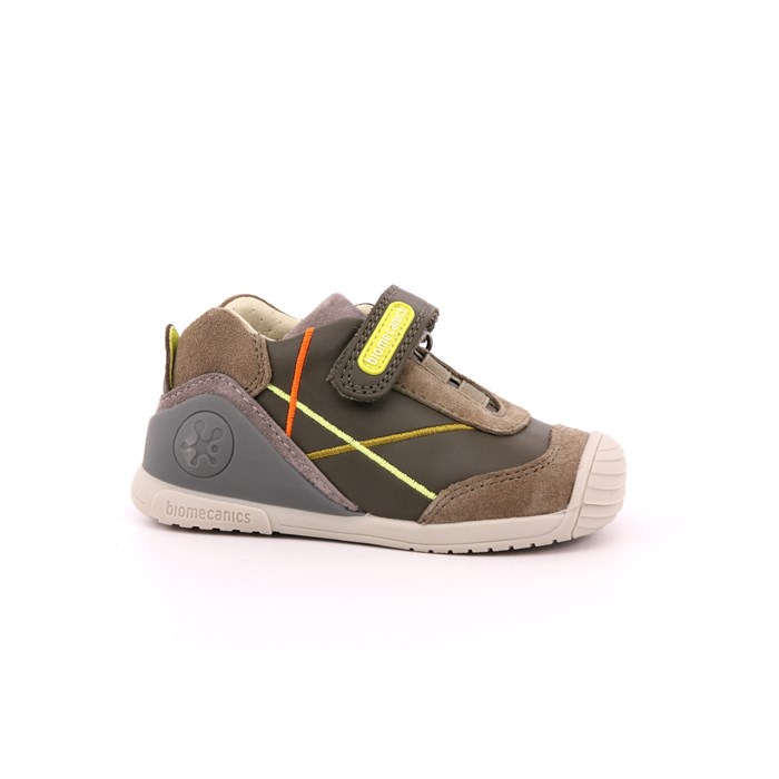 Scarpa Strappi + Elastico Biomecanics Bambino Verde Militare  Scarpe 175 - 231131-B