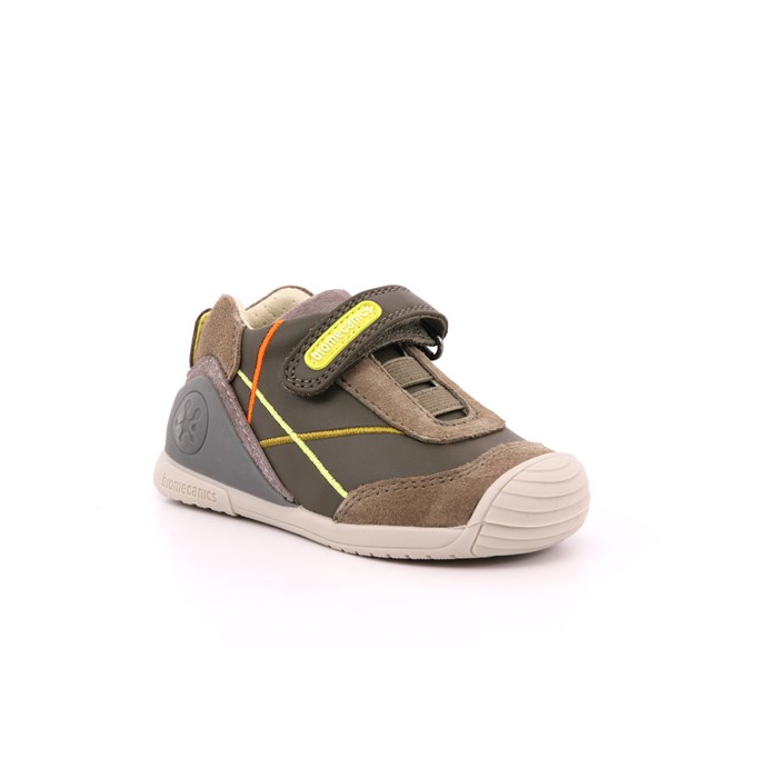 Scarpa Strappi + Elastico Biomecanics Bambino Verde Militare  Scarpe 175 - 231131-B