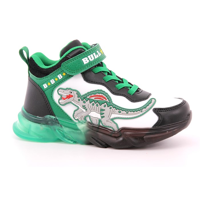 Scarpa Strappi + Elastico Bull Boys Bambino Bianco  Scarpe 35 - DNAL3390