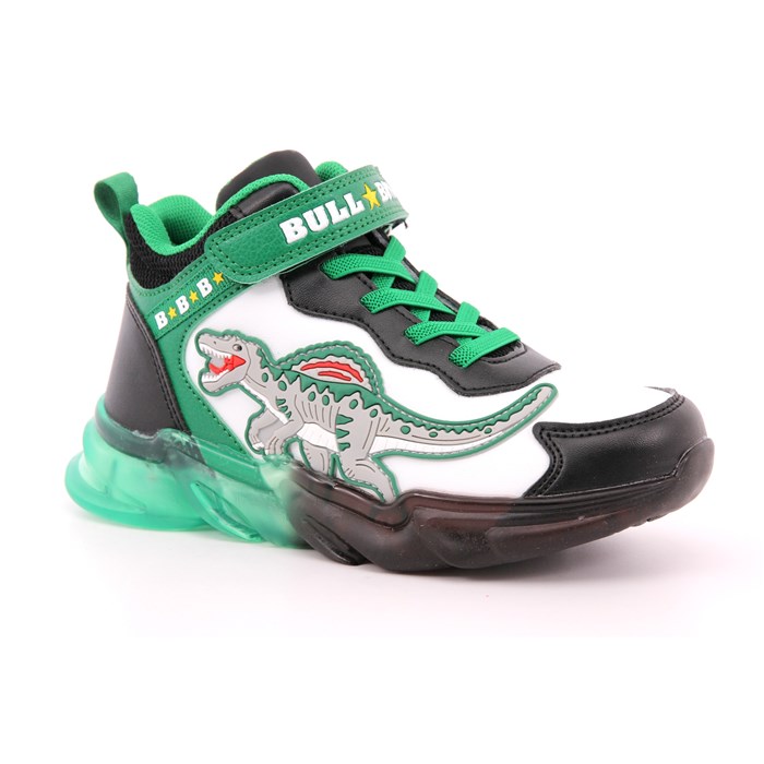 Scarpa Strappi + Elastico Bull Boys Bambino Bianco  Scarpe 35 - DNAL3390