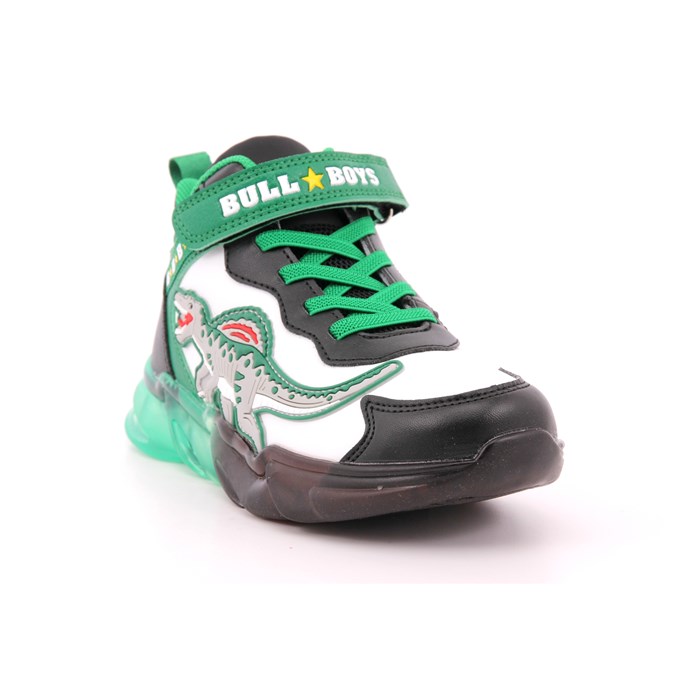 Scarpa Strappi + Elastico Bull Boys Bambino Bianco  Scarpe 35 - DNAL3390