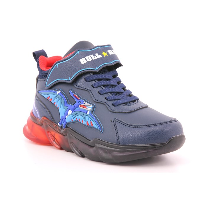 Scarpa Strappi + Elastico Bull Boys Bambino Blu  Scarpe 36 - DNAL3393