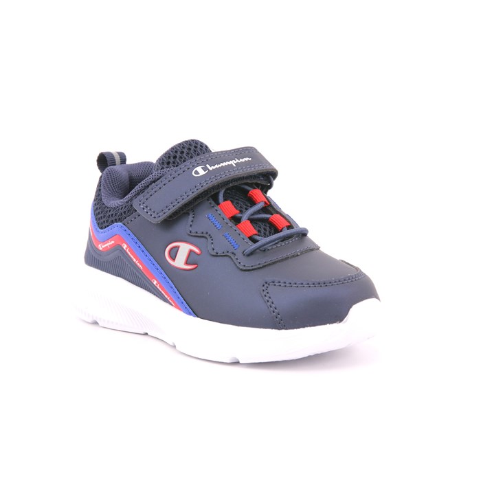 Scarpa Strappi + Elastico Champion Bambino Blu  Scarpe 1017 - S32609