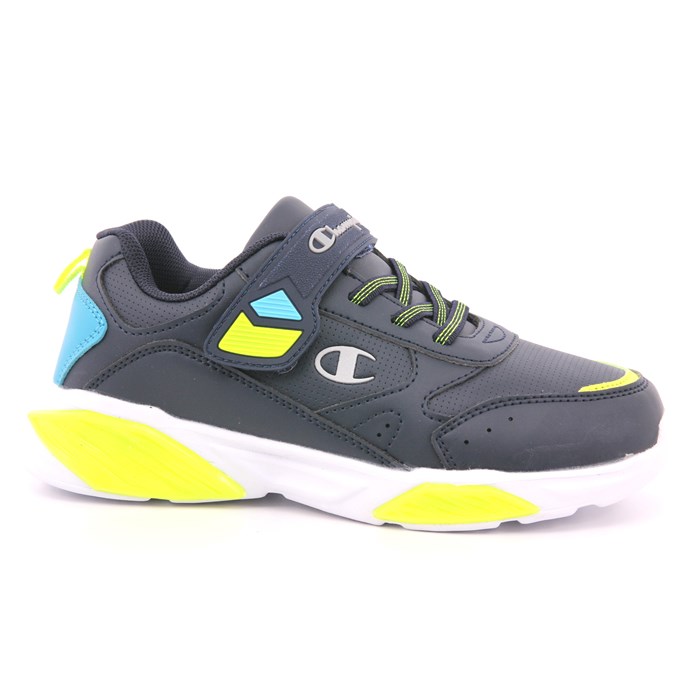 Scarpa Strappi + Elastico Champion Bambino Blu  Scarpe 1024 - S32818
