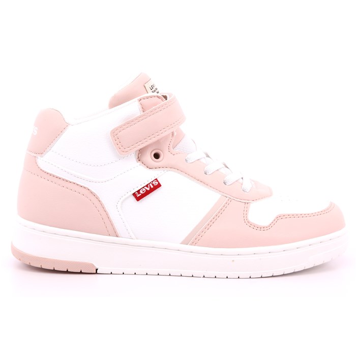 Scarpa Strappi + Elastico Levi's Bambina Bianco/rosa  Scarpe 258 - VIRV