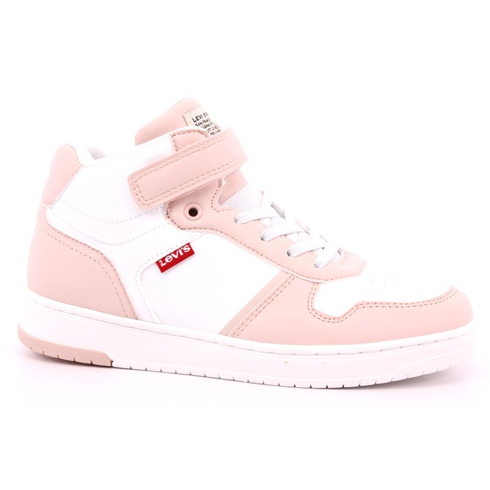 Scarpa Strappi + Elastico Levi's Bambina Bianco/rosa  Scarpe 258 - VIRV