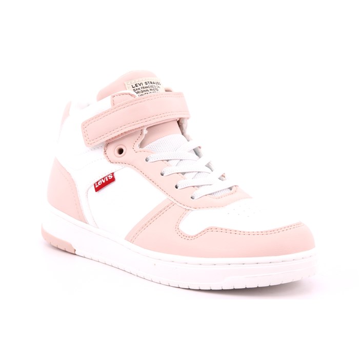 Scarpa Strappi + Elastico Levi's Bambina Bianco/rosa  Scarpe 258 - VIRV