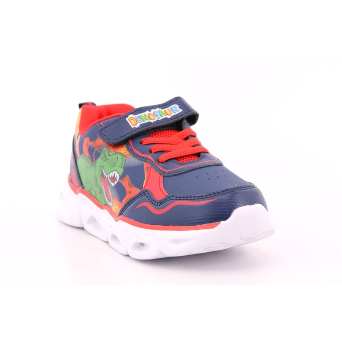 Scarpa Strappi + Elastico Dinosauro Bambino Blu  Scarpe 9 - S8020018S