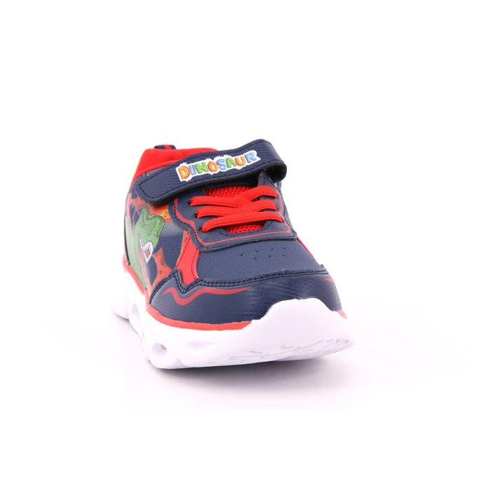 Scarpa Strappi + Elastico Dinosauro Bambino Blu  Scarpe 9 - S8020018S