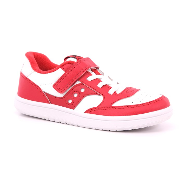 Scarpa Strappi + Elastico Saucony Bambino Bianco/rosso  Scarpe 57 - SK267416