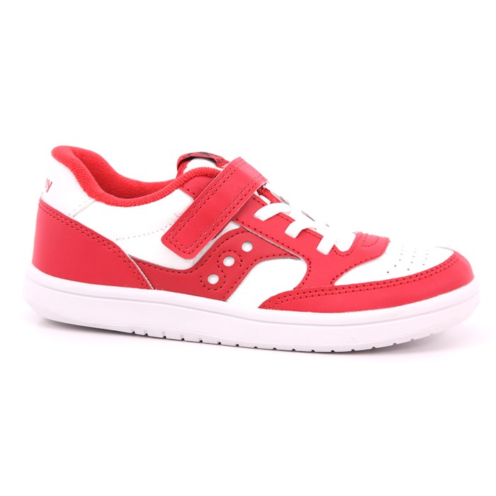 Scarpa Strappi + Elastico Saucony Bambino Bianco/rosso  Scarpe 57 - SK267416