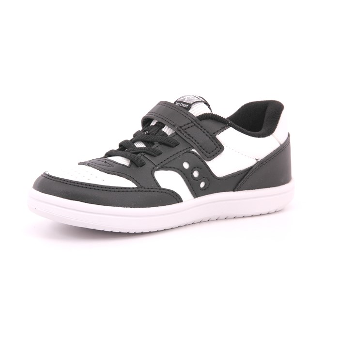 Scarpa Strappi + Elastico Saucony Bambino Bianco/nero  Scarpe 58 - SK267417