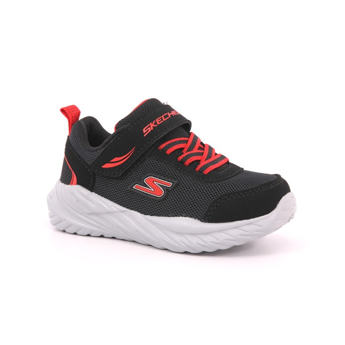 Scarpa Strappi + Elastico Skechers Bambino Nero  Scarpe 264 - 407308N