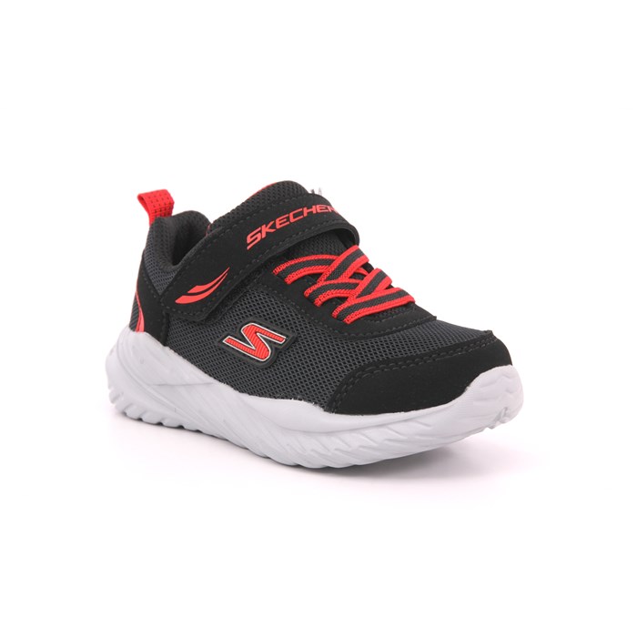 Scarpa Strappi + Elastico Skechers Bambino Nero  Scarpe 264 - 407308N