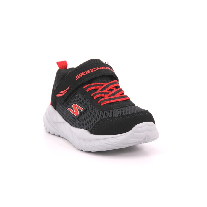 Scarpa Strappi + Elastico Skechers Bambino Nero  Scarpe 264 - 407308N