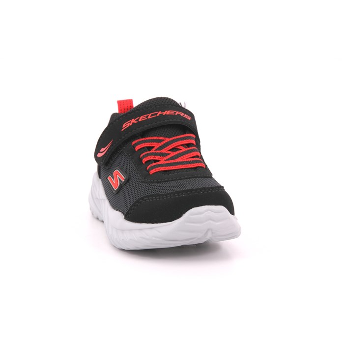 Scarpa Strappi + Elastico Skechers Bambino Nero  Scarpe 264 - 407308N