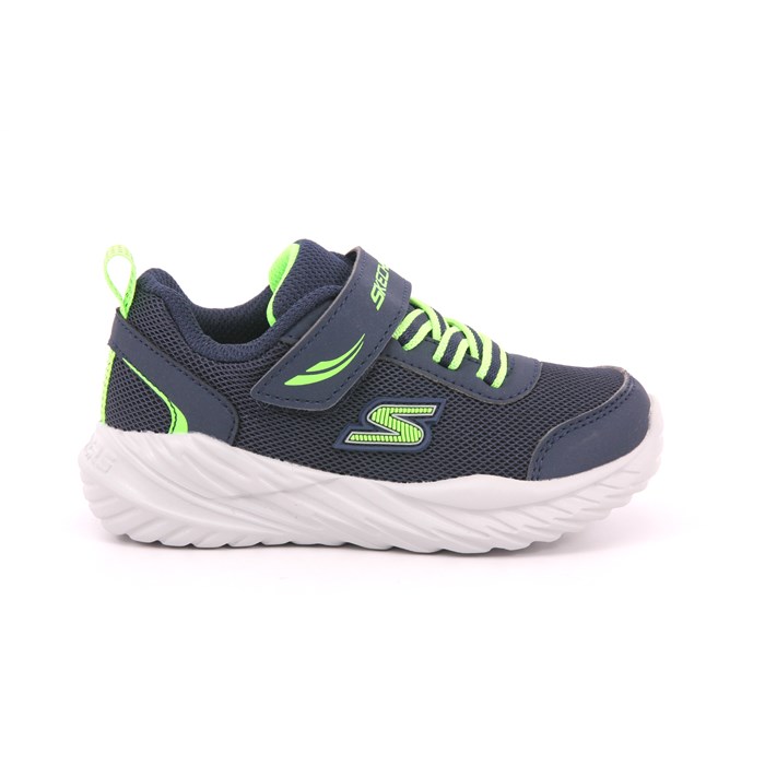 Scarpa Strappi + Elastico Skechers Bambino Blu Scarpa Strappi + Elastico Skechers Bambino Blu Scarpe 267 - 407308N