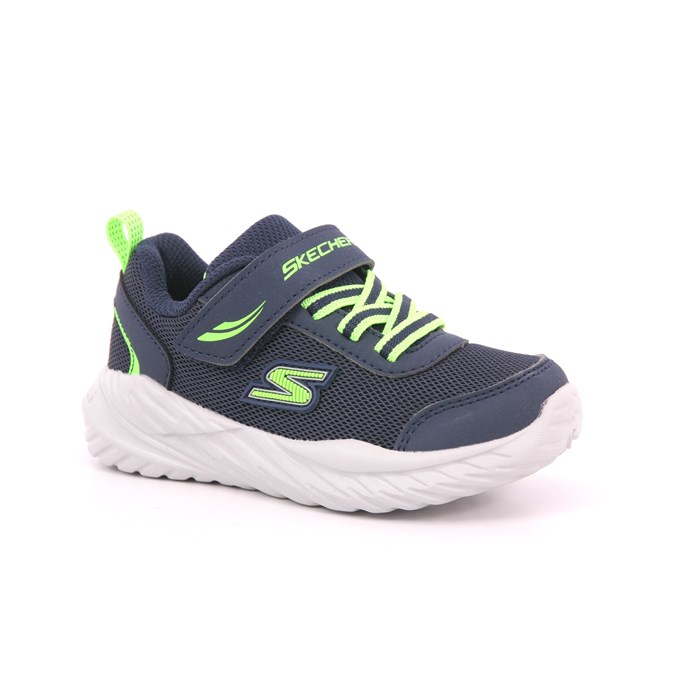 Scarpa Strappi + Elastico Skechers Bambino Blu  Scarpe 267 - 407308N