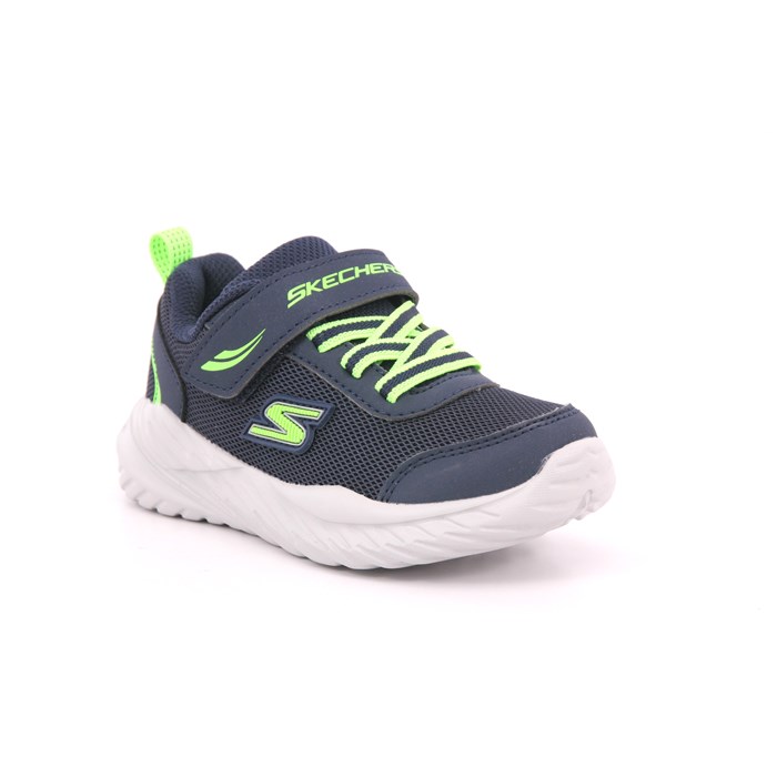 Scarpa Strappi + Elastico Skechers Bambino Blu  Scarpe 267 - 407308N