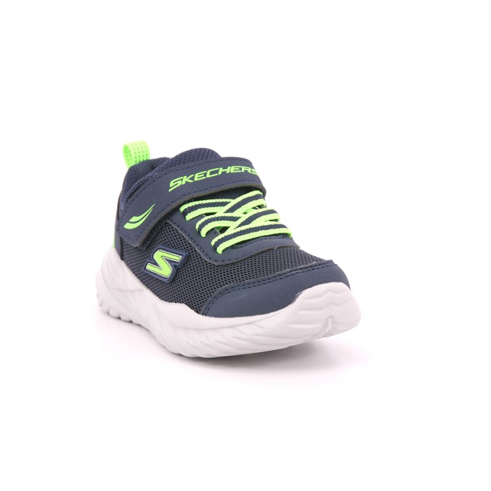 Scarpa Strappi + Elastico Skechers Bambino Blu  Scarpe 267 - 407308N