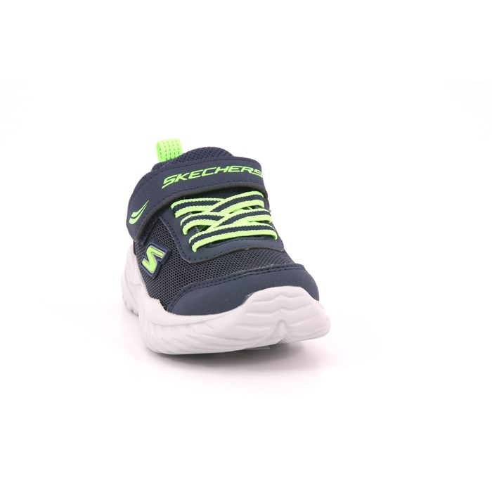 Scarpa Strappi + Elastico Skechers Bambino Blu  Scarpe 267 - 407308N