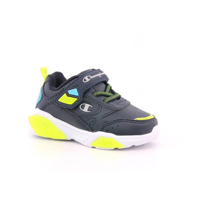 Scarpa Strappi + Elastico Champion Bambino Blu  Scarpe 1062 - S32817