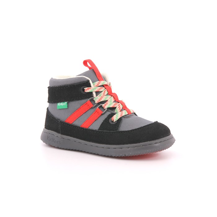 Scarpa Allacciata Kickers Bambino Nero  Scarpe 61 - 947560