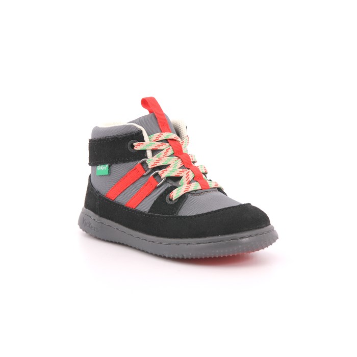 Scarpa Allacciata Kickers Bambino Nero  Scarpe 61 - 947560