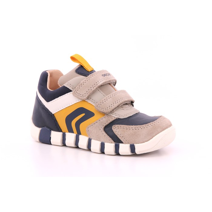 Scarpa Strappi Geox Bambino Grigio  Scarpe 518 - B3555D