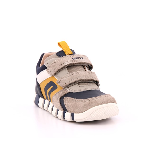 Scarpa Strappi Geox Bambino Grigio  Scarpe 518 - B3555D