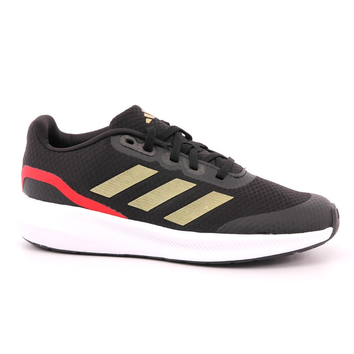 Scarpa Strappi + Elastico Adidas Bambino Nero  Scarpe 1209 - IG5383