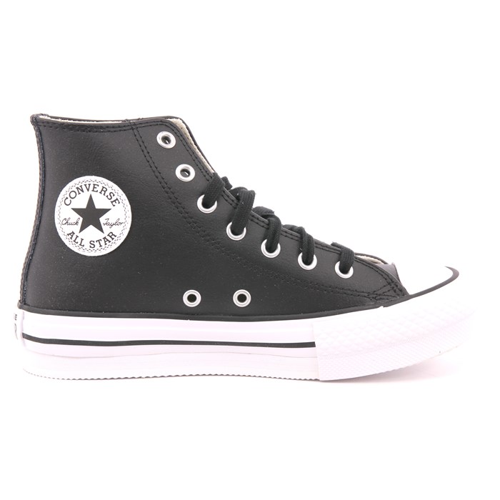 Scarpa Allacciata Converse Bambina Nero  Scarpe 548 - A01015C