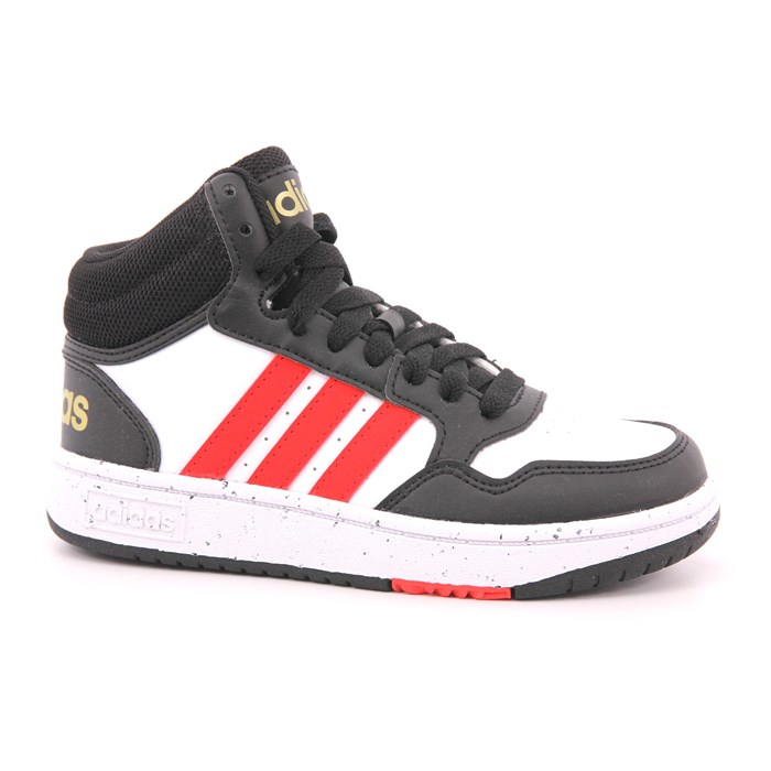 Scarpa Allacciata Adidas Bambino Bianco/nero  Scarpe 1244 - HR0227