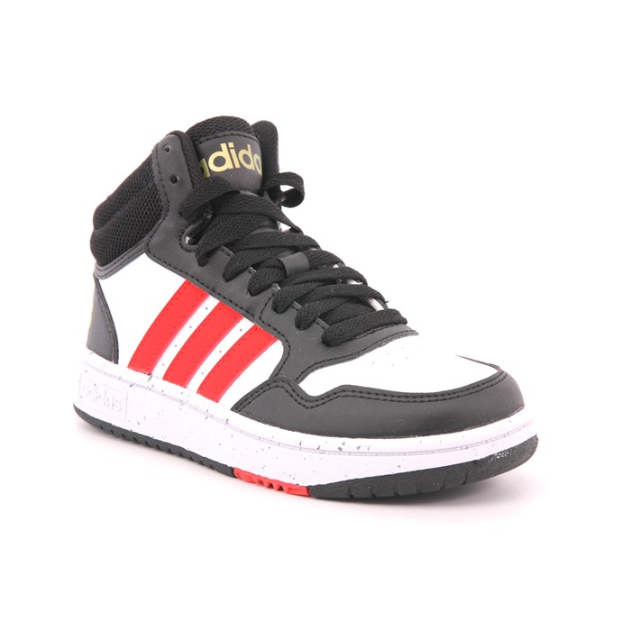 Scarpa Allacciata Adidas Bambino Bianco/nero  Scarpe 1244 - HR0227