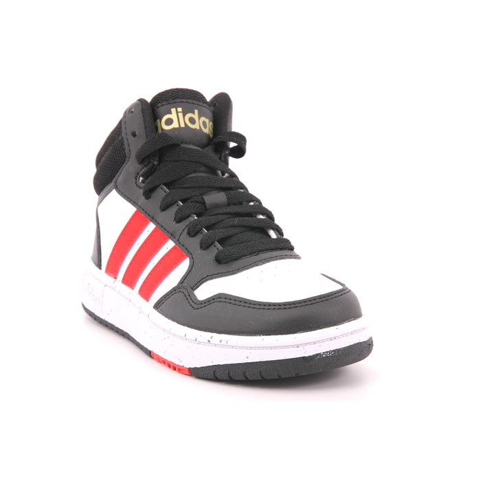 Scarpa Allacciata Adidas Bambino Bianco/nero  Scarpe 1244 - HR0227