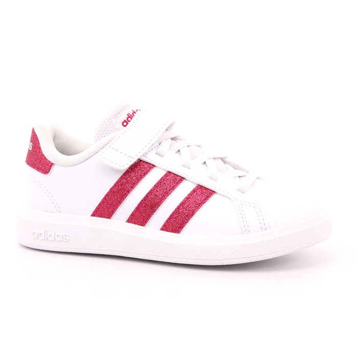 Scarpa Strappi + Elastico Adidas Bambina Bianco  Scarpe 1246 - GX7159