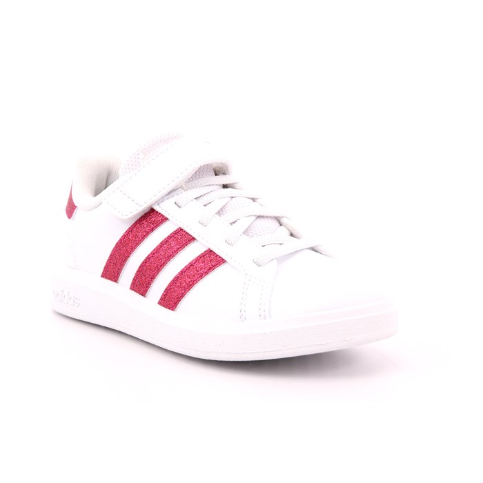 Scarpa Strappi + Elastico Adidas Bambina Bianco  Scarpe 1246 - GX7159