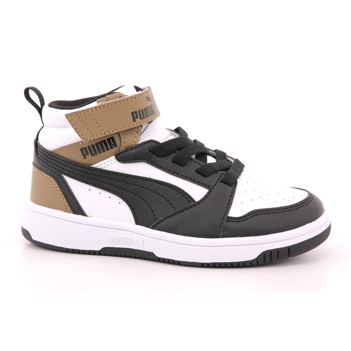 Scarpa Strappi + Elastico Puma Bambino Bianco/nero  Scarpe 1295 - 39383208