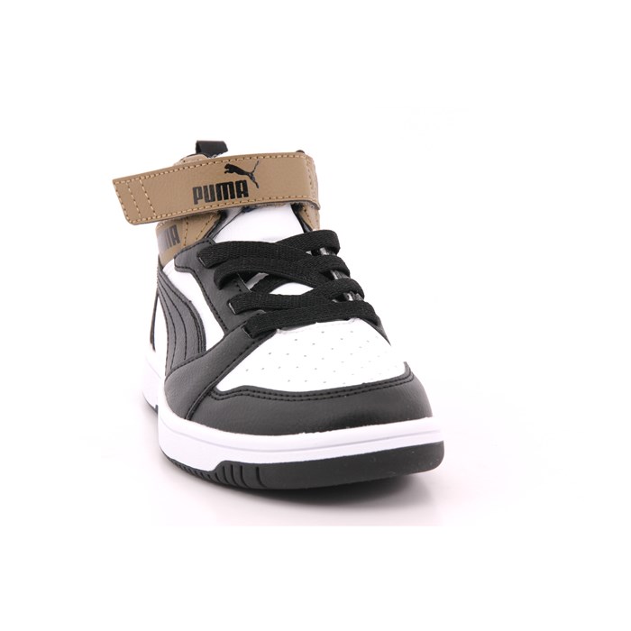 Scarpa Strappi + Elastico Puma Bambino Bianco/nero  Scarpe 1295 - 39383208