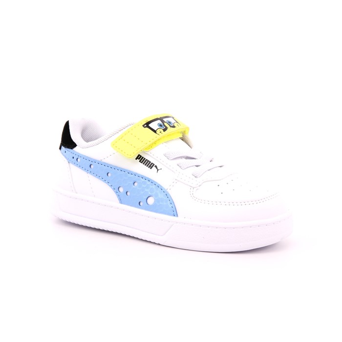 Scarpa Strappi + Elastico Puma Bambino Bianco  Scarpe 1298 - 39389801