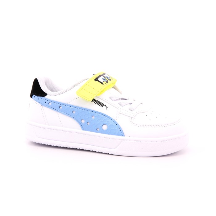 Scarpa Strappi + Elastico Puma Bambino Bianco  Scarpe 1298 - 39389801