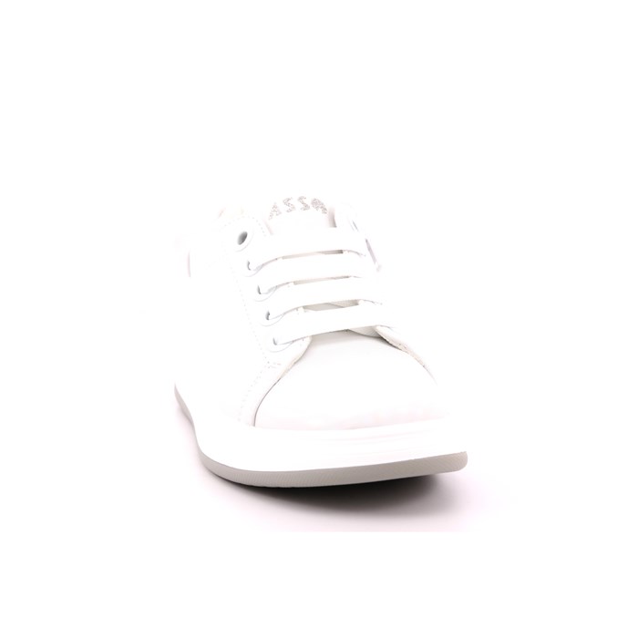 Scarpa Allacciata Asso Bambina Bianco  Scarpe 587 - AG16050B