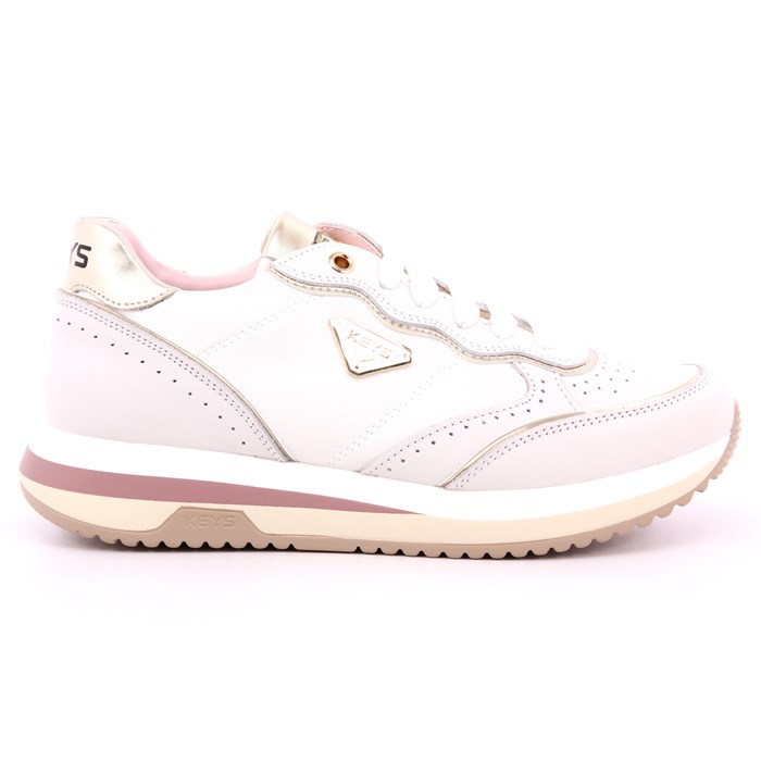 Scarpa Allacciata Keys Donna Bianco  Scarpe 168 - K-9232B